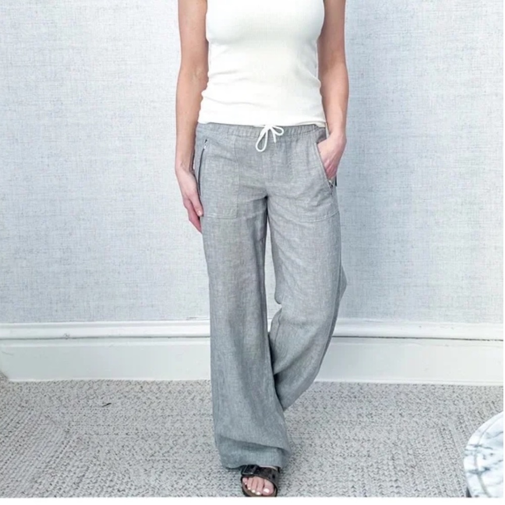ATHLETA Cabo Wide Leg Linen Pants